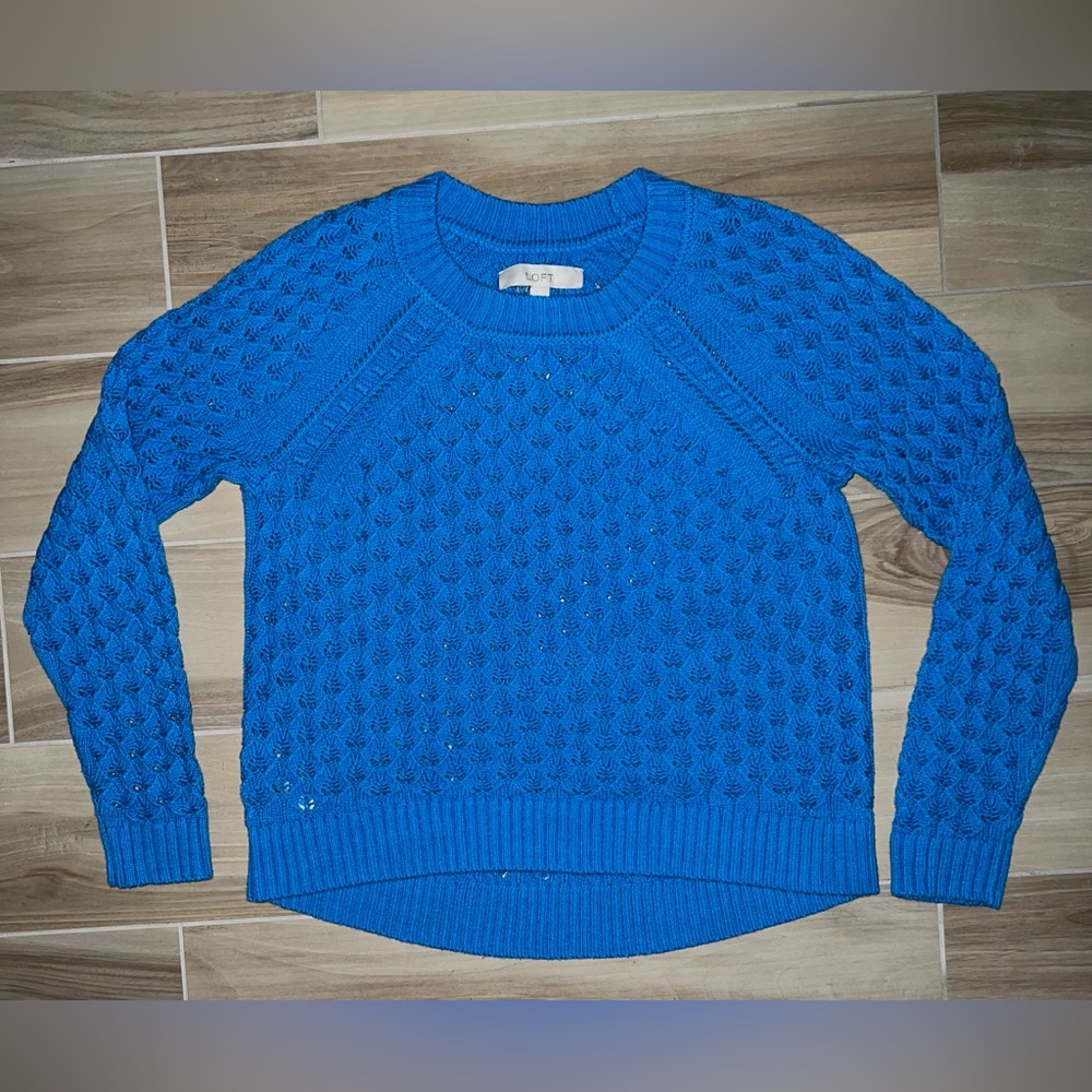 LOFT Beautiful Blue Sweater 💙🩵🛍️💖✨